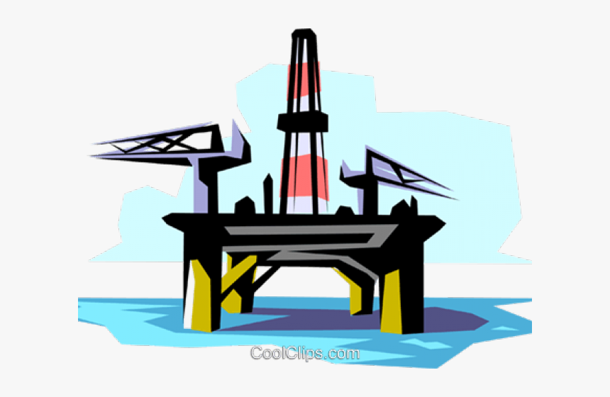 Oil Rig Clipart - Rig Oil Officer Clipart, HD Png Download
