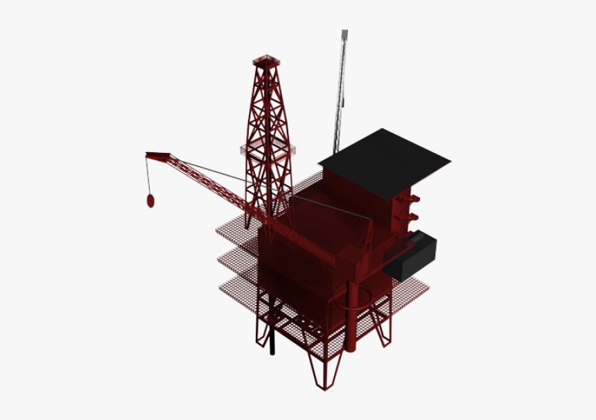 Oil Rig 3ds Max Model - Crane, HD Png Download