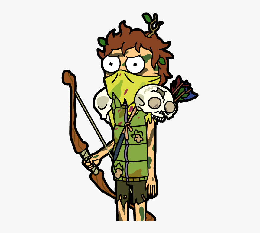Wild Man Morty Pocketmortys Net Survivor - Pocket Mortys Wild Man Morty, HD Png Download