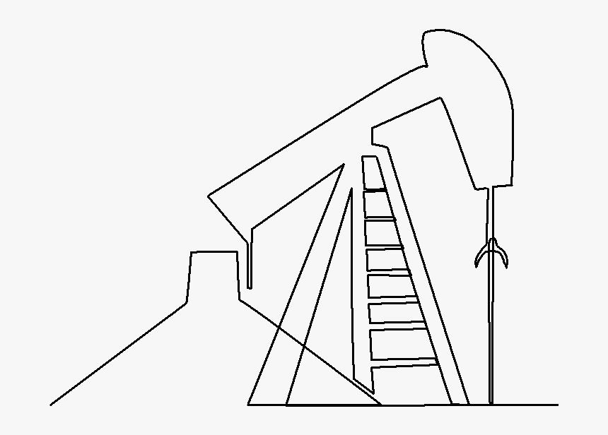 Oil Drilling Rig Quilting Pattern - Line Art, HD Png Download