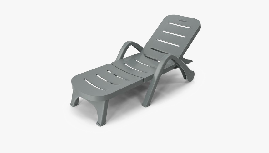 Plastic Furniture Transparent Images Png - Sunlounger, Png Download