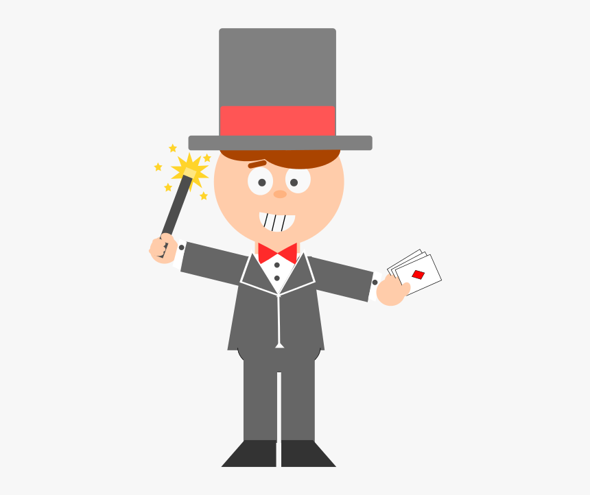 Magician Clipart - Cartoon Magician Png, Transparent Png