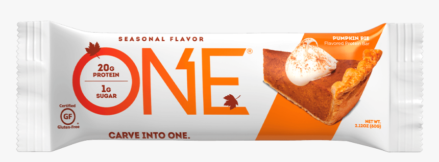 One Bars Seasonal Flavor Pumpkin Pie Protein Bar - One Bar Pumpkin Pie, HD Png Download