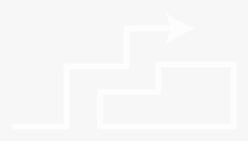 Graphic Showing Arrow Moving Up Two Steps - Johns Hopkins Logo White, HD Png Download