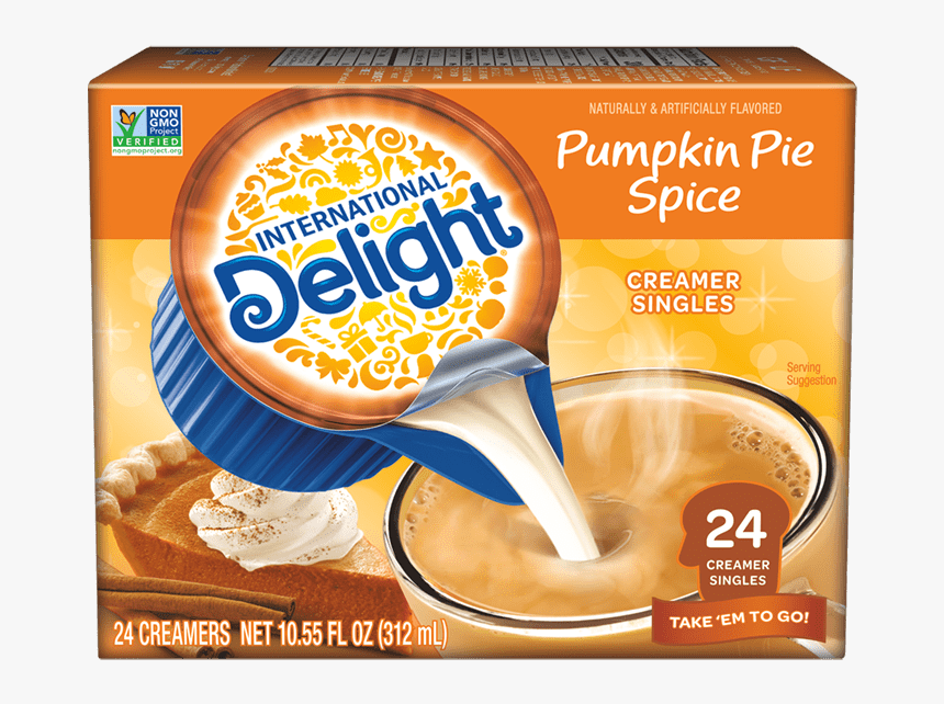 Pumpkin Pie Spice Coffee Creamer Singles - International Delight Creamer Singles, HD Png Download