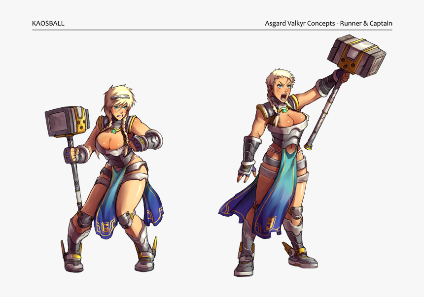 Kaosball-valkyrie - Cartoon - Cartoon, HD Png Download