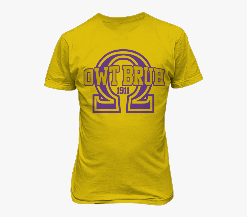 Omega Psi Phi Owt Bruh T-shirt - T Shirt Png Print, Transparent Png