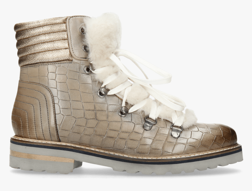 Bonnie 10 Crock Morning Grey Fur Off White - Work Boots, HD Png Download