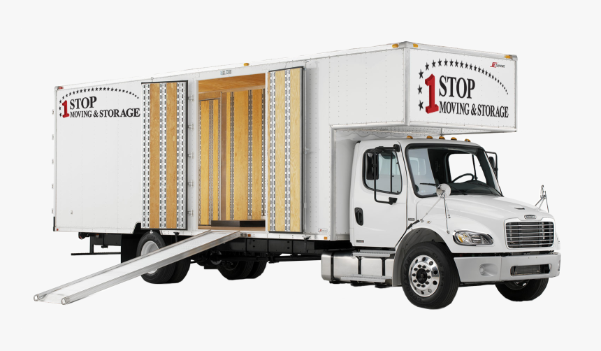 One Stop Moving And Storage Truck - Moving Trucks, HD Png Download