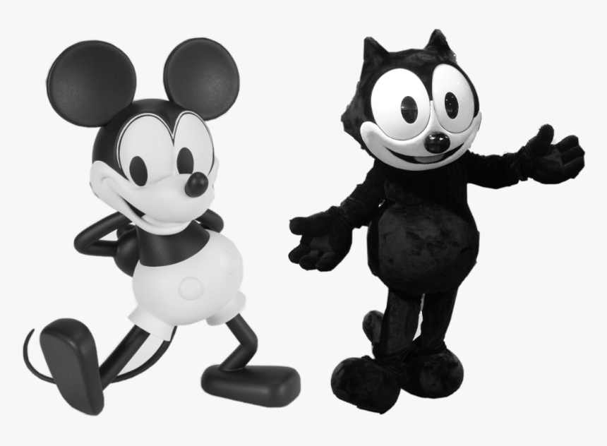 #catsofpicsart Mickey Mouse & Felix The Cat 1890s/1900s/1910s/1920s - 1920 Mickey Mouse, HD Png Download