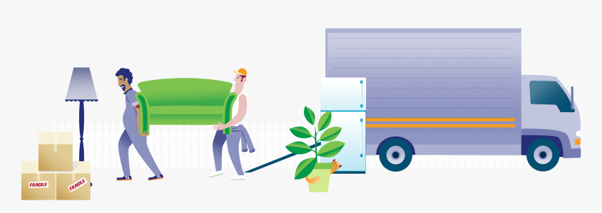 Moving In Truck - Illustration, HD Png Download