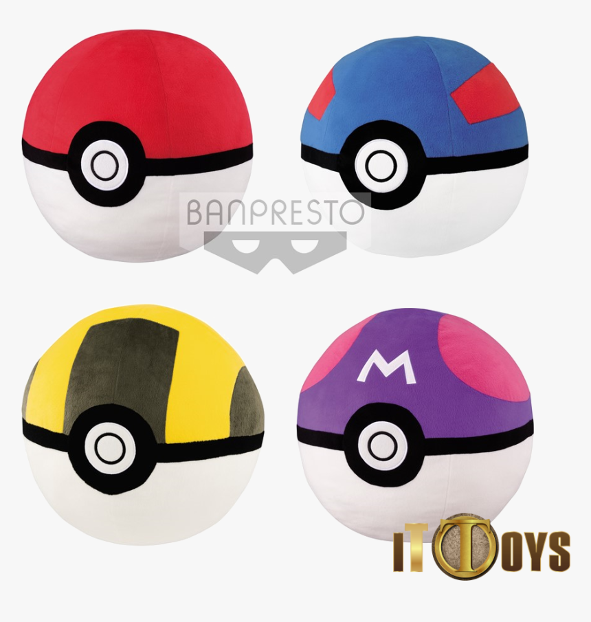 Banpresto Pokemon Sun Moon Big Pokeball Plush, HD Png Download