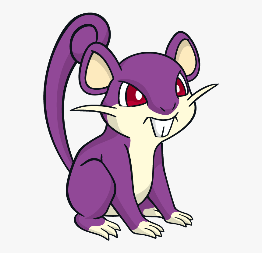 Rattata Pokemon Character Vector Art Pokemon Rattata, HD Png Download