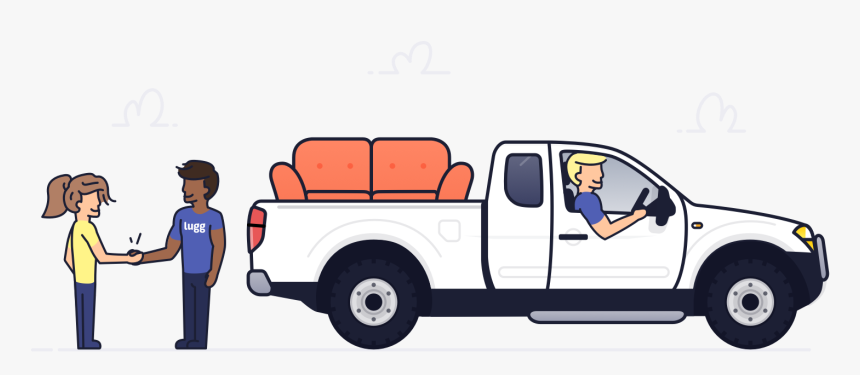 Furniture Delivery Pickup Truck, HD Png Download