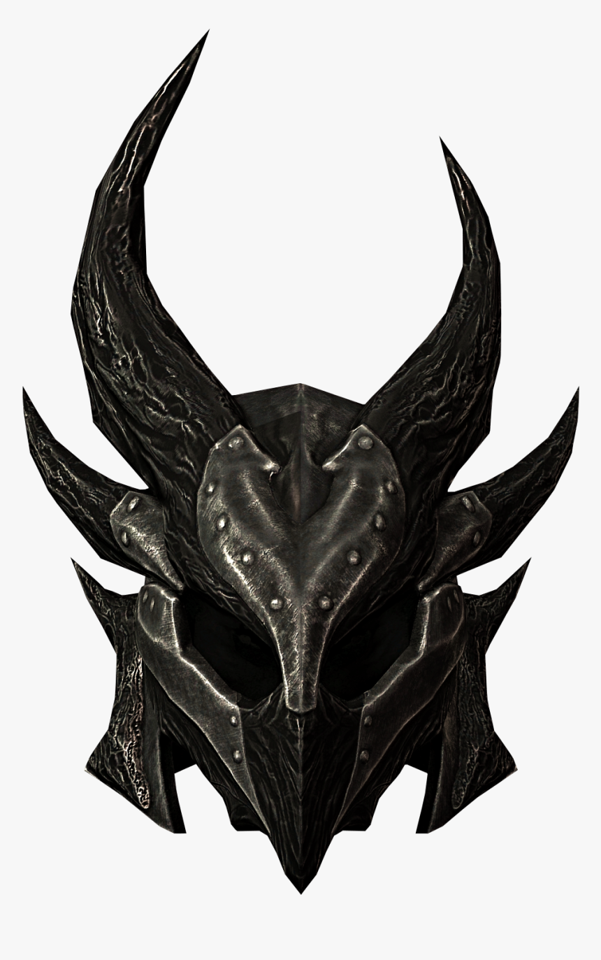 Clip Art The Elder Scrolls V - Daedric Helmet Skyrim, HD Png Download
