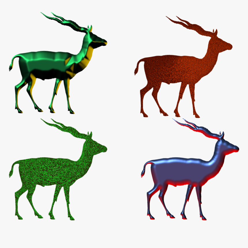 Silueta De Antilope, HD Png Download