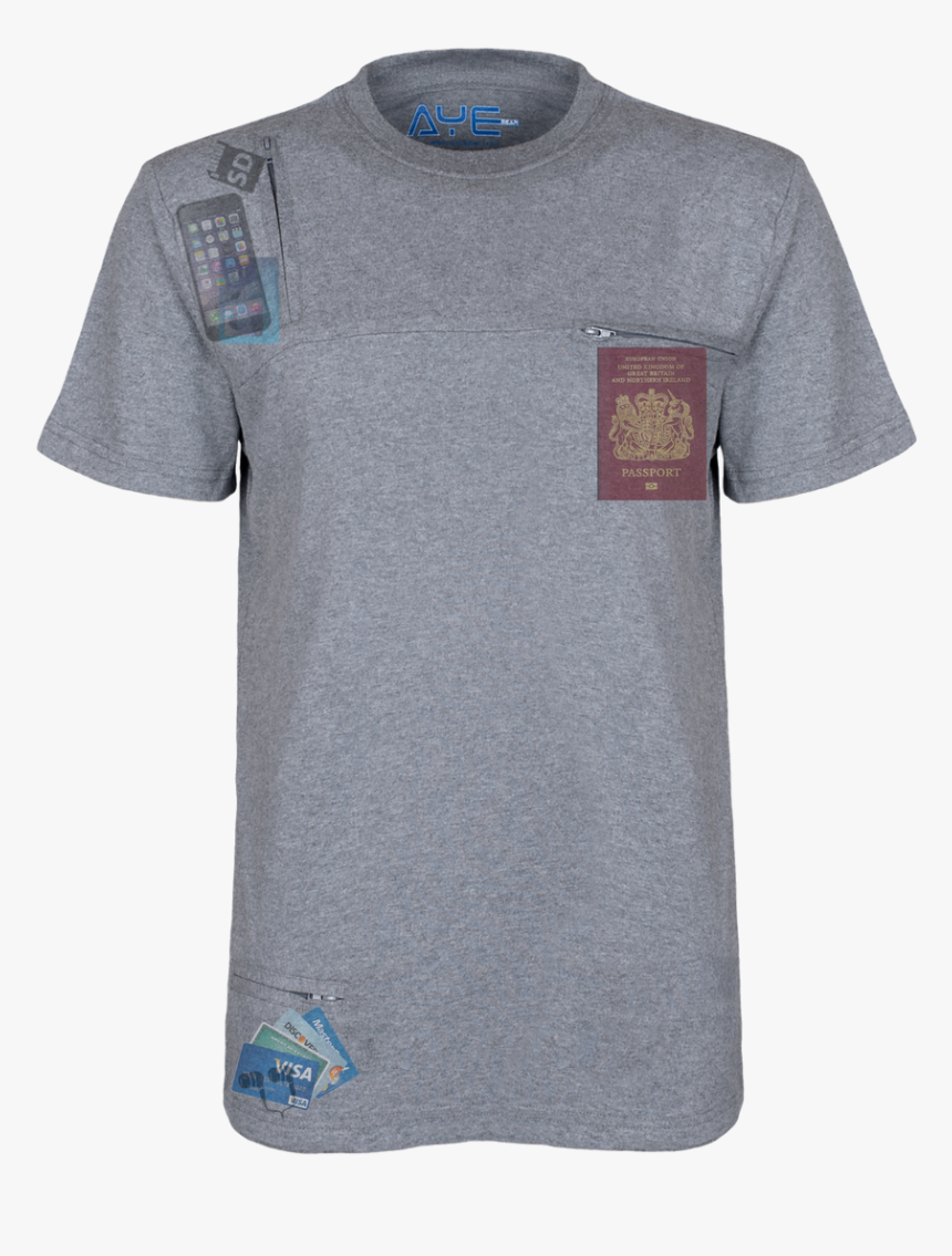 3 Pocket Tshirt , Tshirt - Active Shirt, HD Png Download