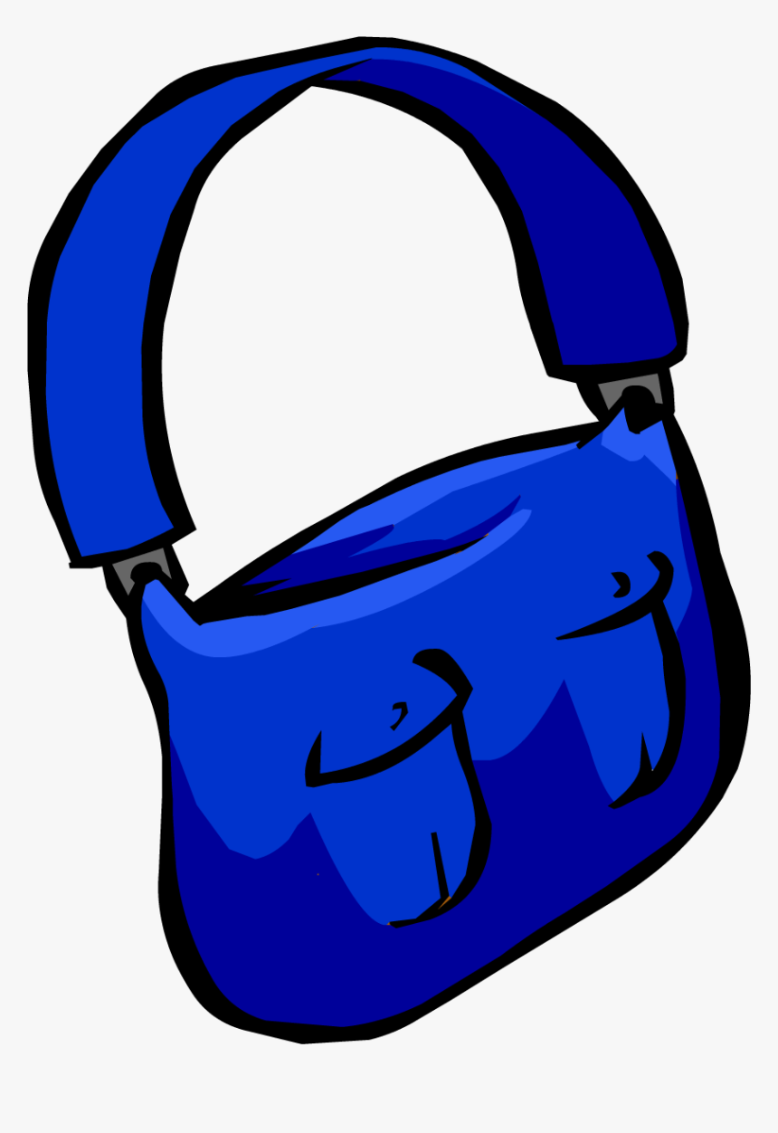 Clipart Backpack Blue Item - Messenger Bag Clipart, HD Png Download