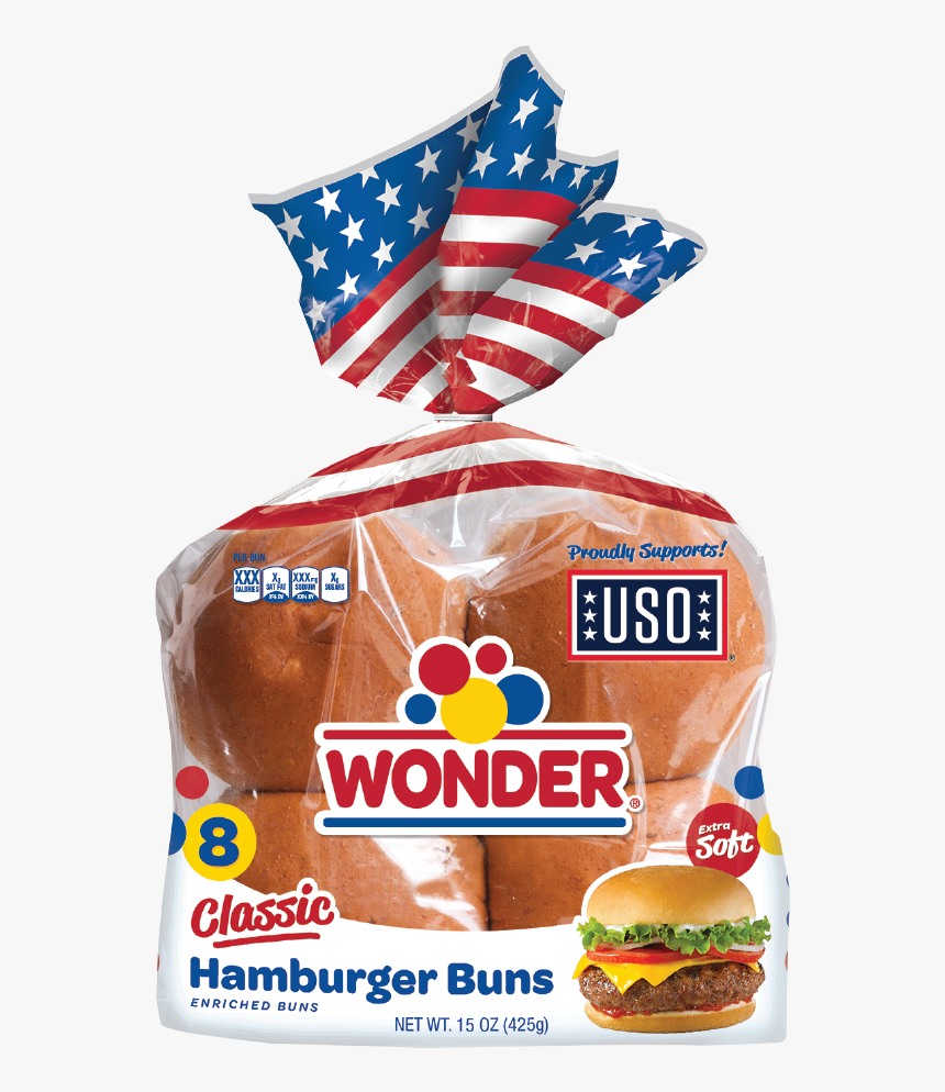 Hamburger-buns - Hot Dog Bread Brands, HD Png Download