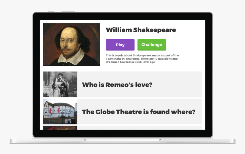 Kahoot Shakespeare, HD Png Download , Transparent Png Image PNGitem