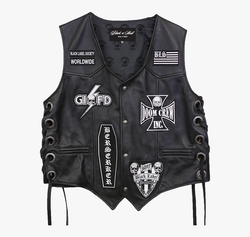 Zakk Wylde Leather Vest, HD Png Download