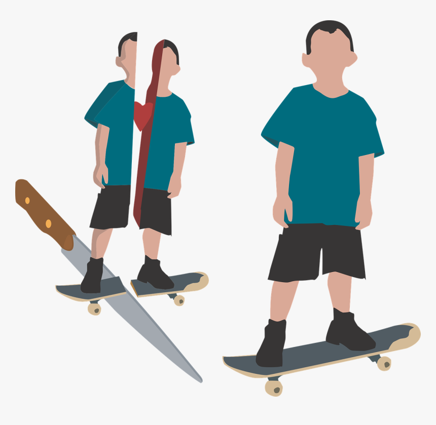 Niño Con Cuchillo Animado, HD Png Download