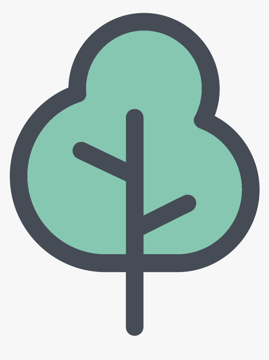 Clip Art Free Illustrator Symbol - Tree Icon Png, Transparent Png