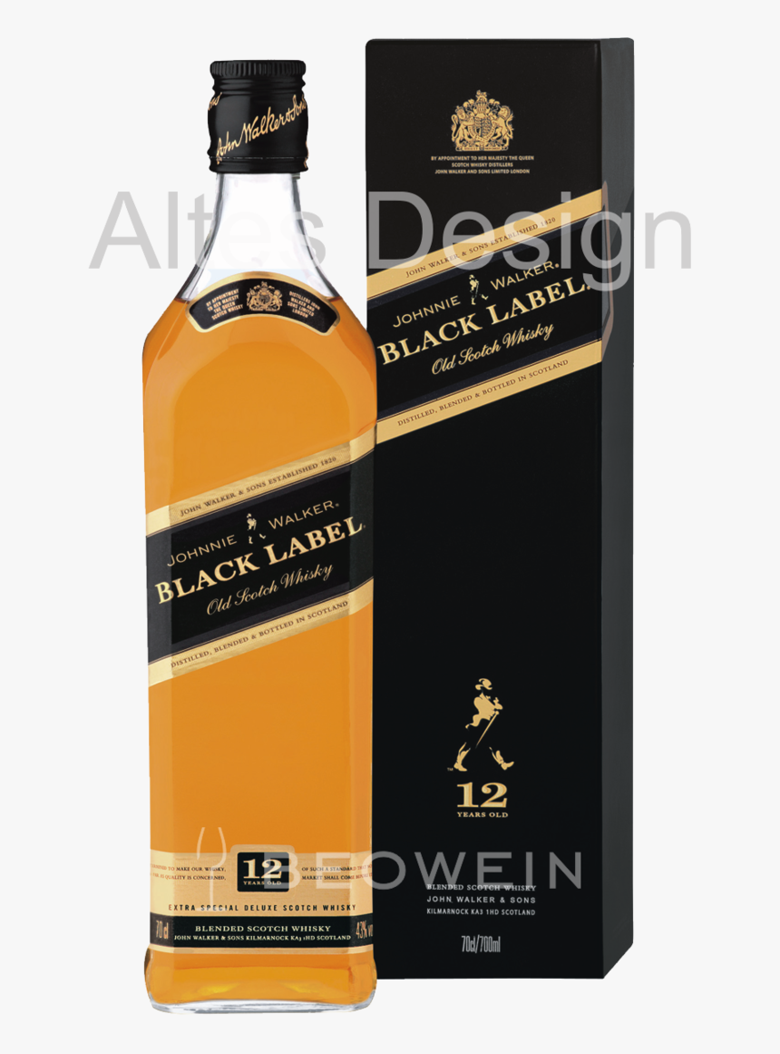 Johnnie Walker Black Label 0,7 L - Johnnie Walker Black Label 2007, HD Png Download