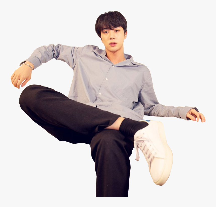 Jin, Overlay, And Png Image - Kim Seokjin Sitting, Transparent Png