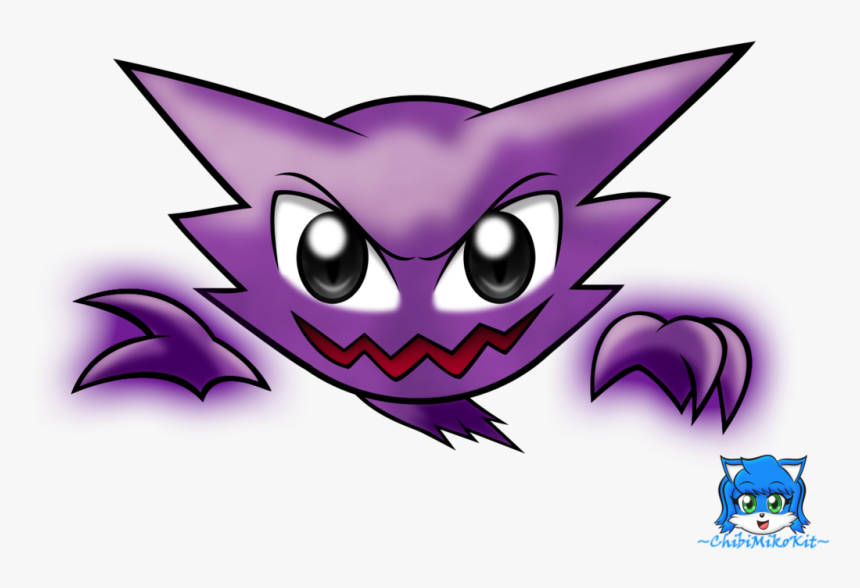 Haunter Drawing Cute Image Freeuse Library - Chibi Haunter, HD Png Download