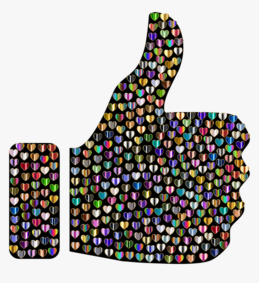 Jelly Bean,thumb Signal,thumb - Thumbs Up Hearts, HD Png Download