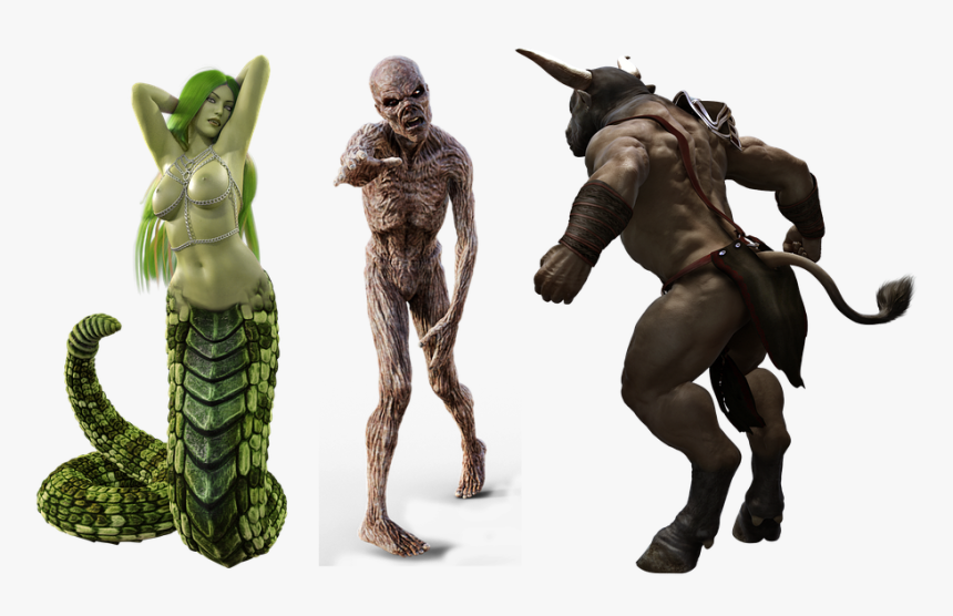 Monsters, Creatures, Beasts, Minotaur, Zombie, Undead - Minotaur Zombie, HD Png Download