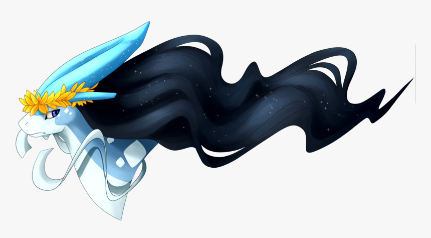I Drew A Shiny Colosseum Suicune With The Hgss Leaf - Illustration, HD Png Download