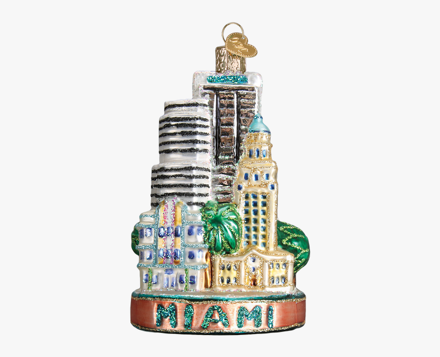 Miami Landmarks Glass Ornament - Lighthouse, HD Png Download