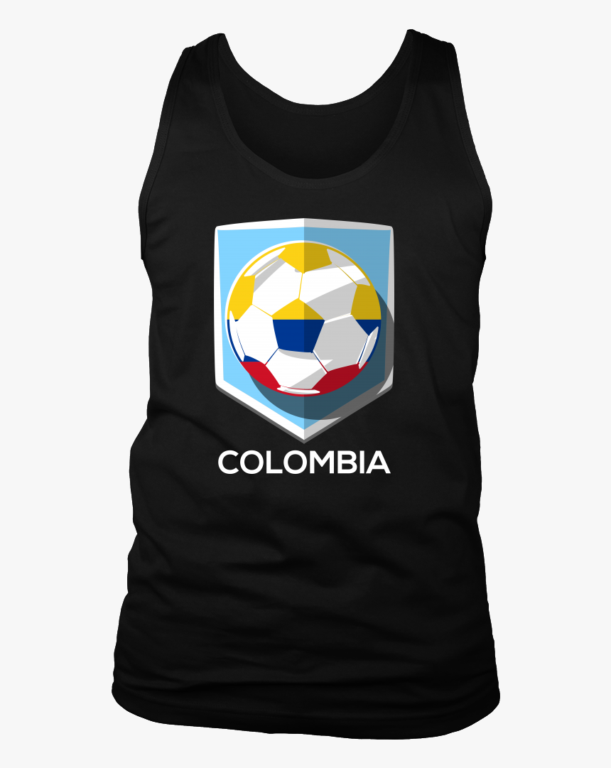 Colombia Men S Tank Colombian Flag Men S Tank Football - Soccer Ball, HD Png Download