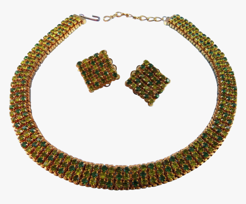 Signed Alice Caviness Moss Green Peridot Crystal Necklaces - Necklace, HD Png Download