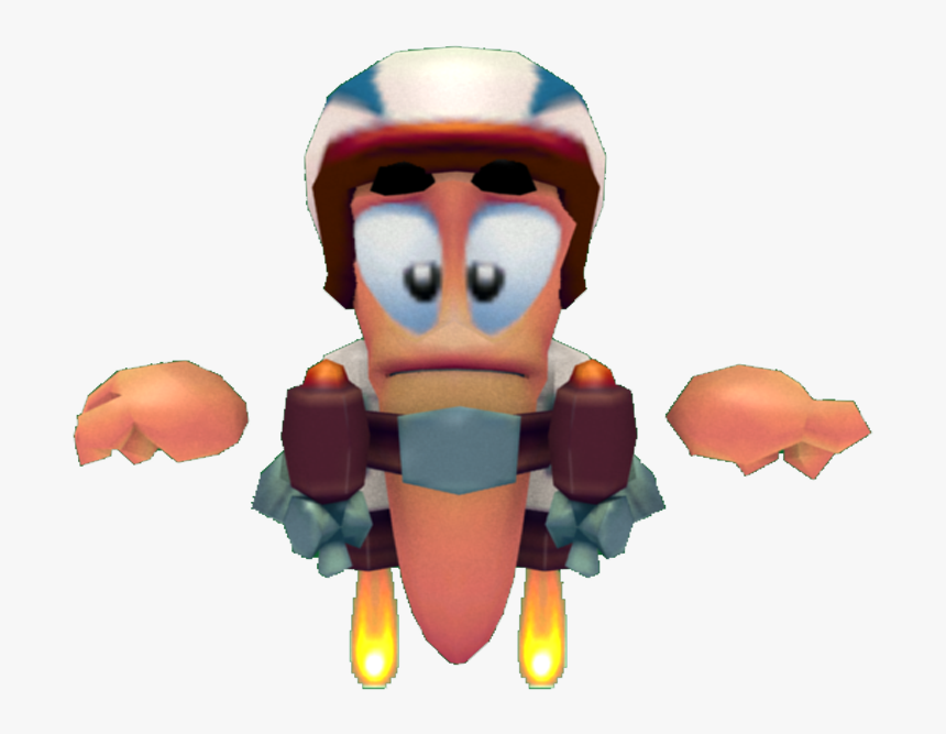 Worms 3d Jetpack, HD Png Download