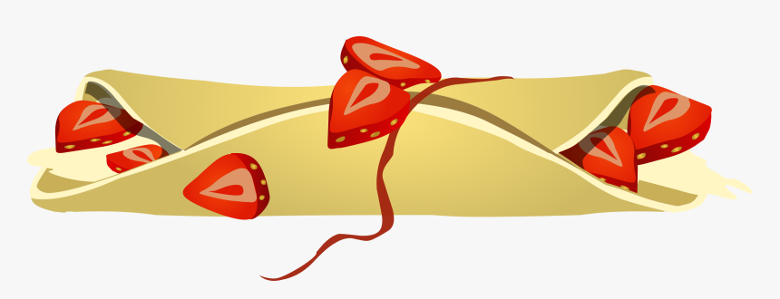 Transparent Food Clipart Png - Crepe Clipart Png, Png Download