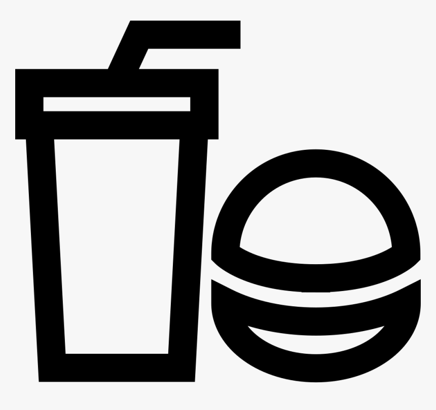 Junk Food Soda Glass And Burger Svg Png Icon Free Download - Burger And Soda Free Food Icons Transparent, Png Download