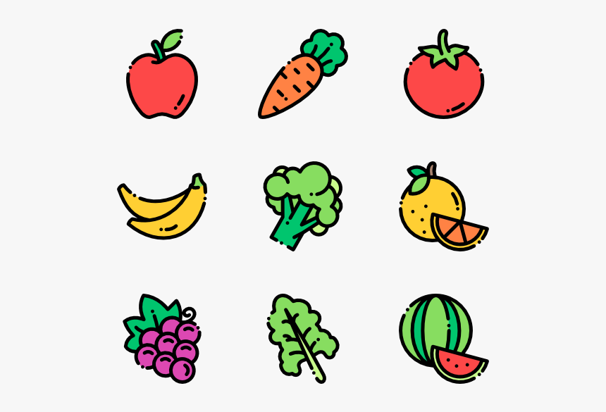 Produce Vector Healthy - Vegetables Icon Transparent, HD Png Download