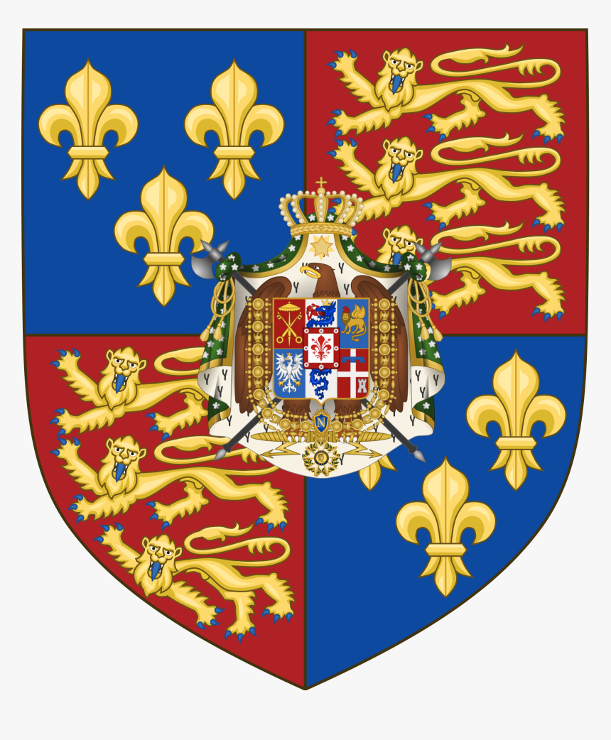 Uk Coat Of Arms Png - 100 Years War Symbol, Transparent Png