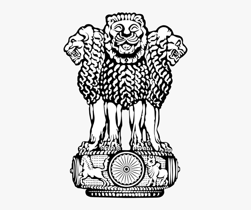 Coat Of Arms Of India Png File - Official Seal Of India, Transparent Png