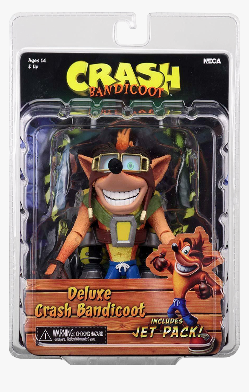 Crash Bandicoot Deluxe Figure With Jetpack, HD Png Download