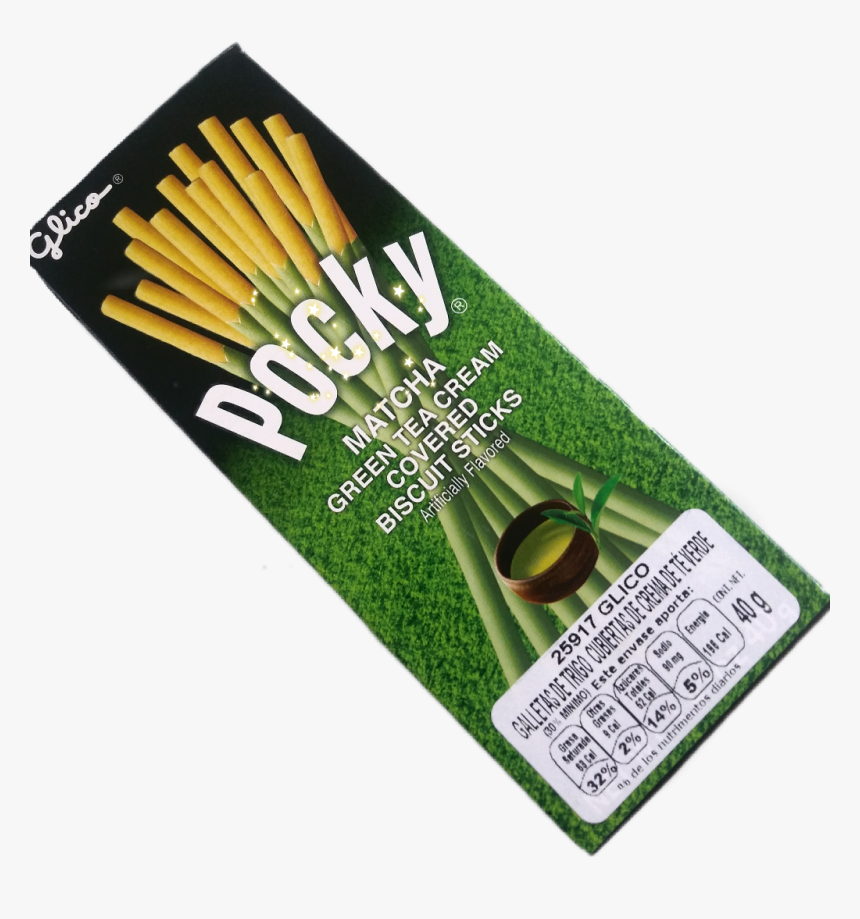 Glico Pocky Green Tea Cream Coated Biscuit Sticks Clipart - Cosmetics, HD Png Download