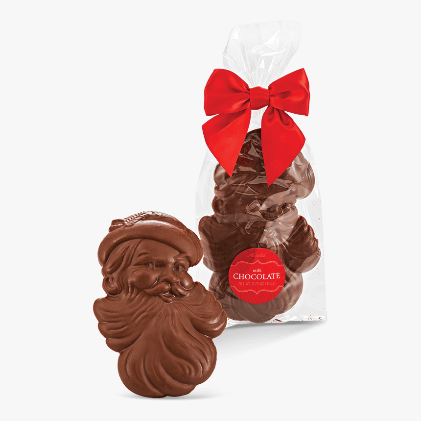 Chocolate Santa Face - Mozartkugel, HD Png Download