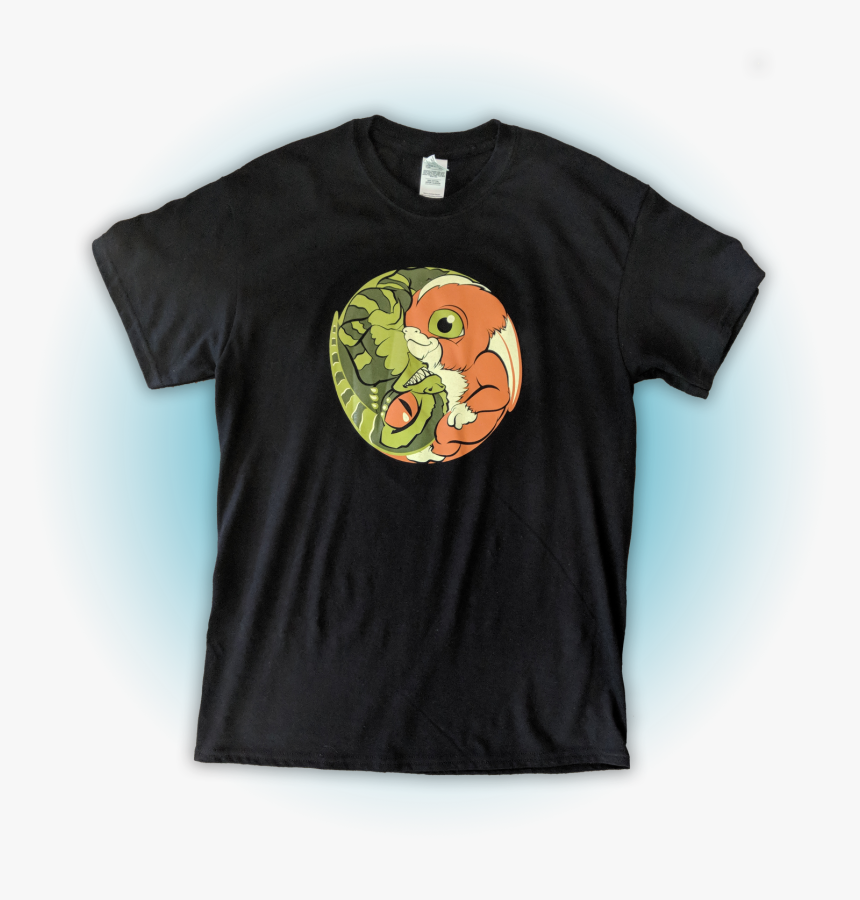 Gremlin/mogwai Yin Yang T-shirt - Illustration, HD Png Download