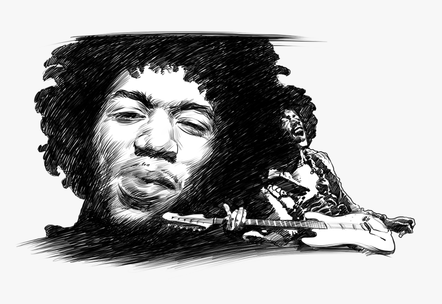 Jimi Hendrix Smoking, HD Png Download