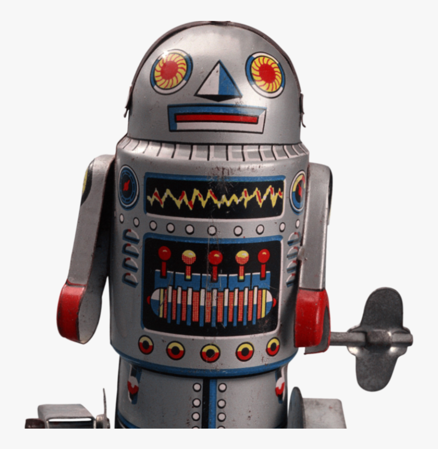 Transparent Robot Eye Png - Vintage Robot Toy Png, Png Download