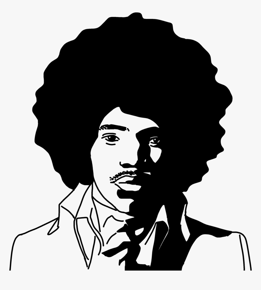 Jimi Hendrix Silhouette Transparent, HD Png Download
