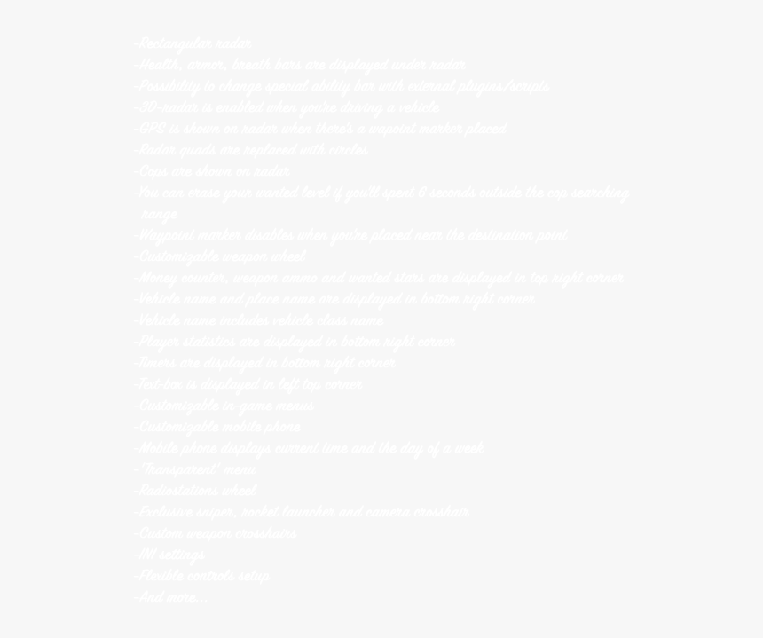 Gta Sa Gta V Font, HD Png Download